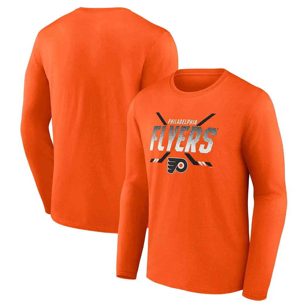 Men's Fanatics Orange Philadelphia Flyers Covert Long Sleeve T-Shirt