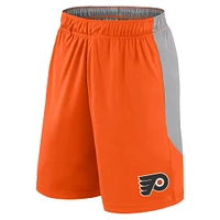 Short Go Hard orange Fanatics pour hommes des Flyers de Philadelphie