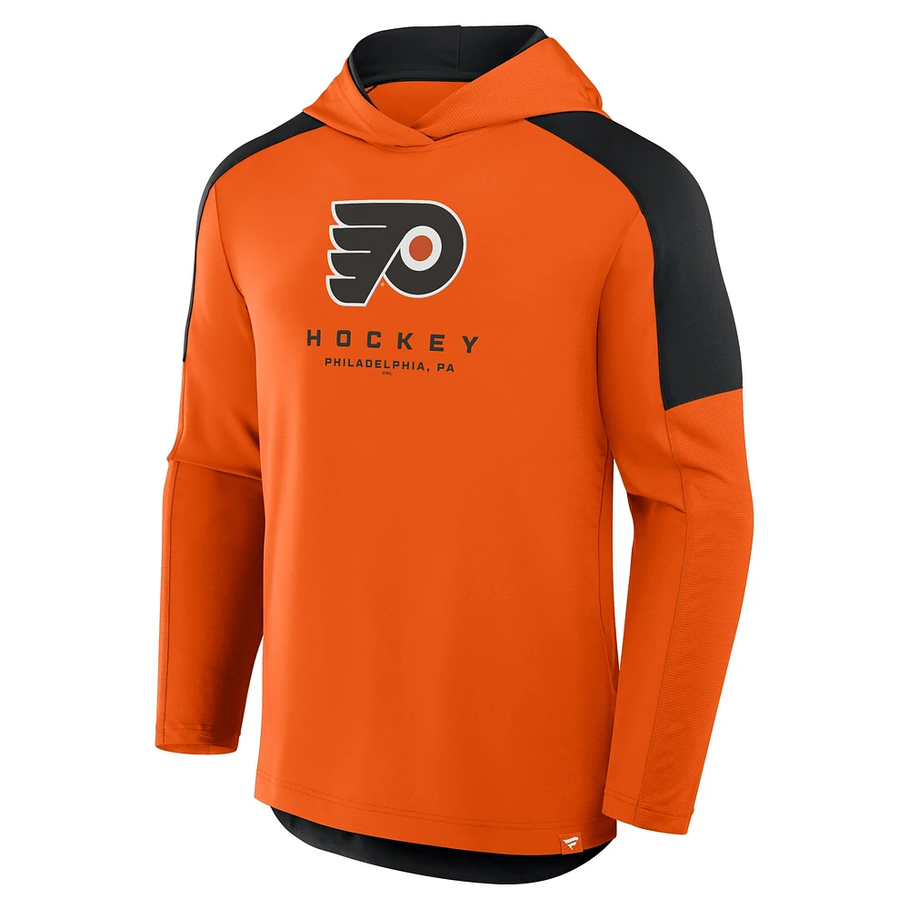 Sweat à capuche de transition Meta Game pour hommes Fanatics Orange Philadelphia Flyers
