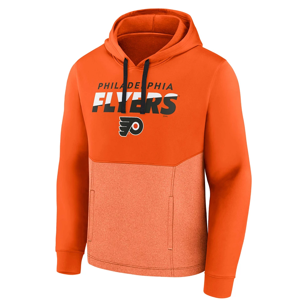 Men's Fanatics Orange Philadelphia Flyers Slash Attack Pullover Hoodie