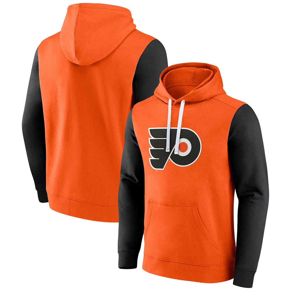 Men's Fanatics  Orange Philadelphia Flyers Team Pullover Hoodie