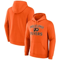 Men's Fanatics Orange Philadelphia Flyers Victory Arch Pullover Hoodie