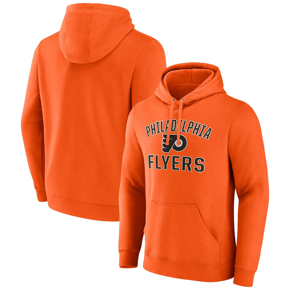 Sweat à capuche orange Victory Arch des Flyers de Philadelphie Fanatics pour hommes