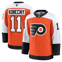 Fanatics pour hommes Travis Konecny ​​Burnt Orange Flyers de Philadelphie Domicile Premium Maillot