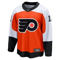 Men's Fanatics Travis Konecny Orange Philadelphia Flyers Home Premier Breakaway Player Jersey