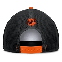 Casquette Snapback en mousse blanche/orange pour homme de la collection Decades des Flyers de Philadelphie Fanatics