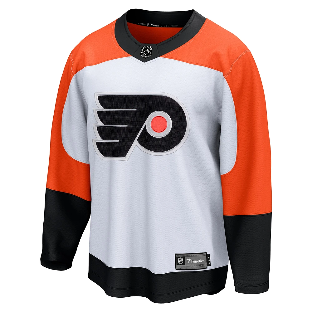 Maillot Fanatics blanc Philadelphia Flyers extérieur Premier Breakaway pour hommes