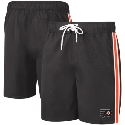 Philadelphia Flyers G-III Sports by Carl Banks Sand Beach Swim Shorts - Black/Orange