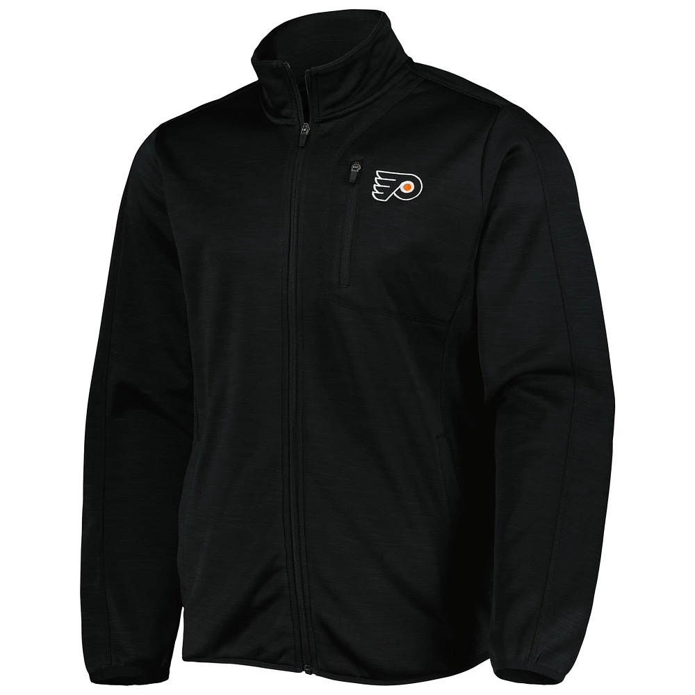 Men's G-III Sports by Carl Banks Black Philadelphia Flyers Closer Transitional Full-Zip Jacket