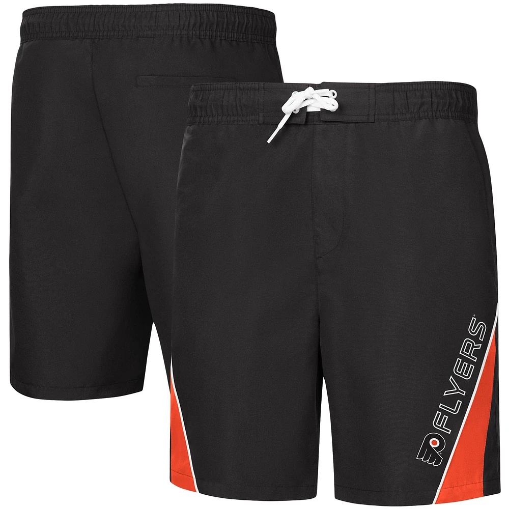 Short de bain Sunrise Volley Flyers Philadelphie G-III Sports by Carl Banks pour homme, noir