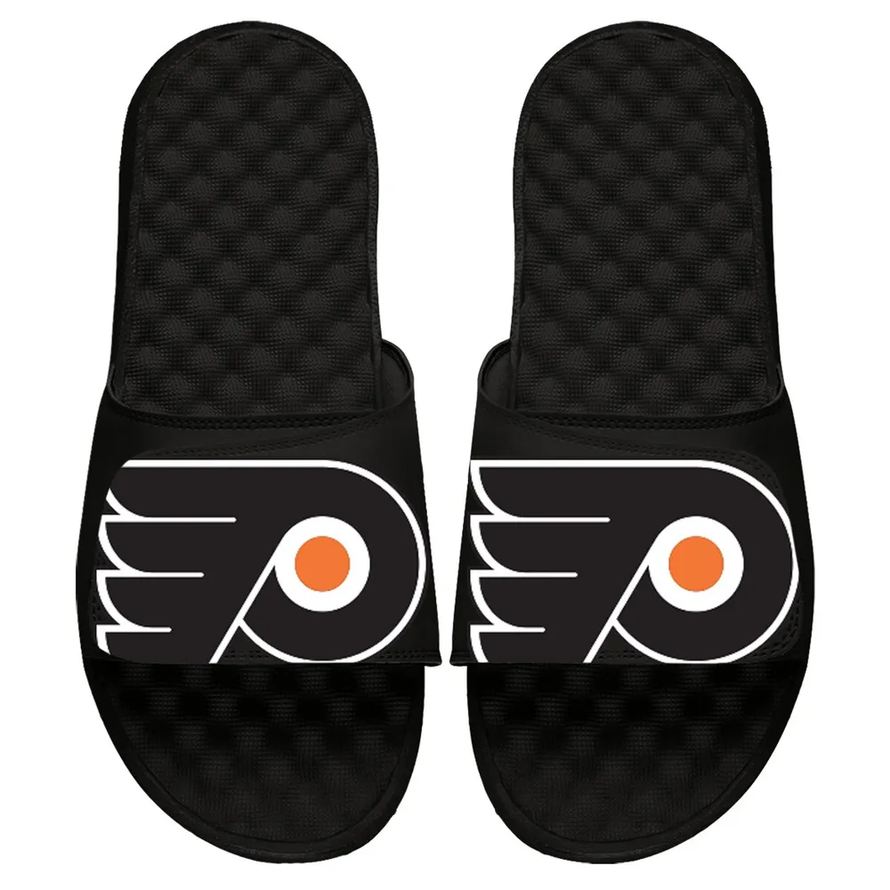 Lids Philadelphia Flyers ISlide Blown Up Logo Slide Sandals Black | Tree Mall