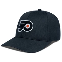 Casquette ajustable structurée Zephyr Insignia Core noire des Flyers de Philadelphie pour hommes Levelwear