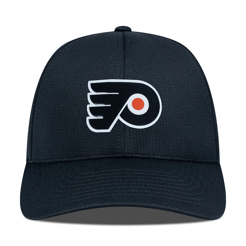 Casquette ajustable structurée Zephyr Insignia Core noire des Flyers de Philadelphie pour hommes Levelwear