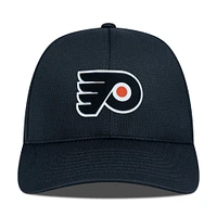 Casquette ajustable structurée Zephyr Insignia Core noire des Flyers de Philadelphie pour hommes Levelwear