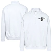 Sweat-shirt à glissière quart de tour Murray City Capsule blanc pour homme Levelwear Philadelphia Flyers