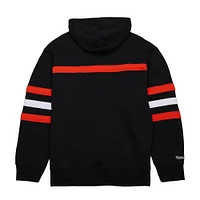 Sweat à capuche noir Mitchell & Ness pour homme avec slogan de l'entraîneur-chef des Flyers Philadelphie