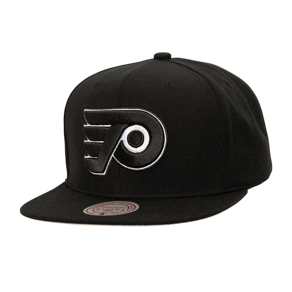 Casquette Snapback noire pour homme Mitchell & Ness des Flyers de Philadelphie