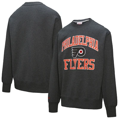 Sweat-shirt en molleton anthracite pour homme Mitchell & Ness Philadelphia Flyers Playoff Win