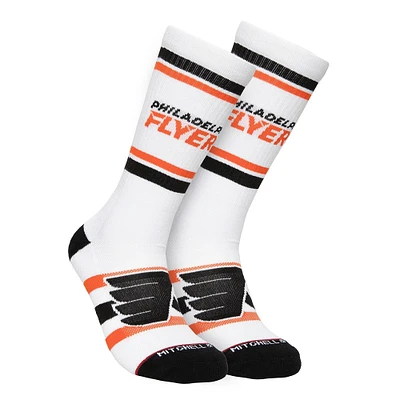 Men's Mitchell & Ness Philadelphia Flyers Face-Off Crew Socks