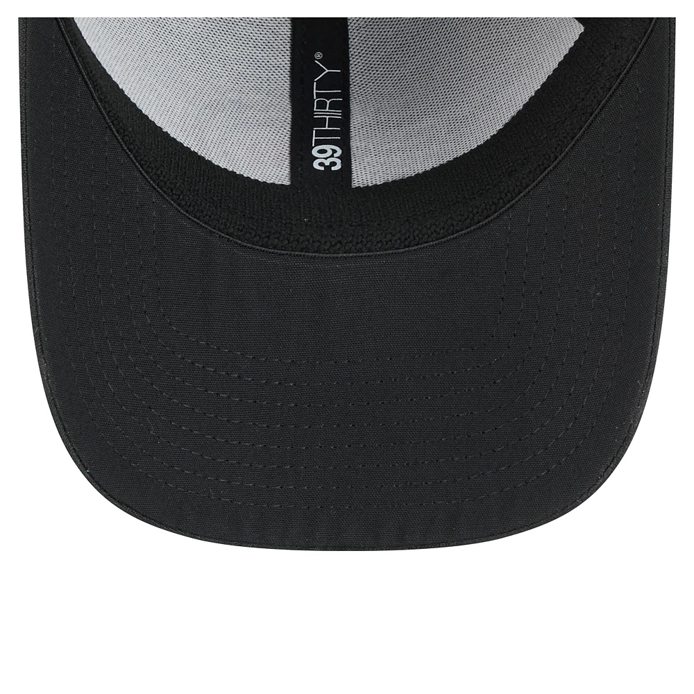 Men's New Era  Black Philadelphia Flyers Active Subtle Camo 39THIRTY Flex Hat