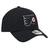 Men's New Era  Black Philadelphia Flyers Core A-Frame 9FORTY Adjustable Hat