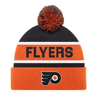 Bonnet en tricot à revers Starter noir pour homme des Flyers de Philadelphie avec pompon