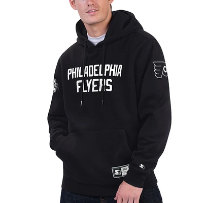 Sweat à capuche Starter x NHL Black Ice noir des Flyers de Philadelphie pour hommes