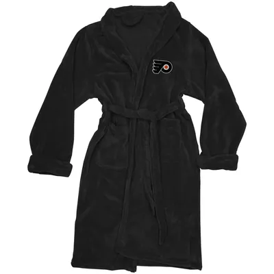 Philadelphia Flyers The Northwest Company Silk Touch Bath Robe - Black