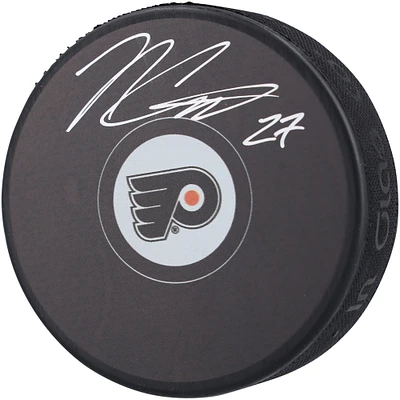 Rondelle de hockey autographiée par Noah Cates des Flyers de Philadelphie