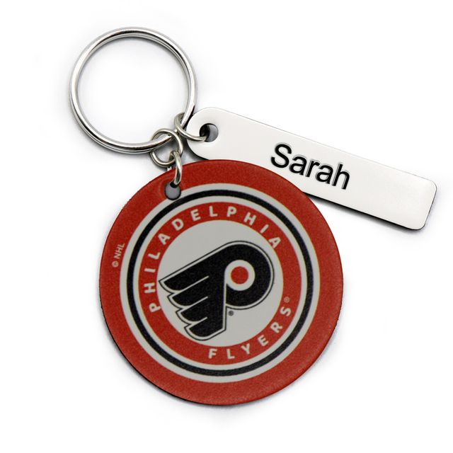 St. Louis Blues Black Personalized Leather Loop Keychain