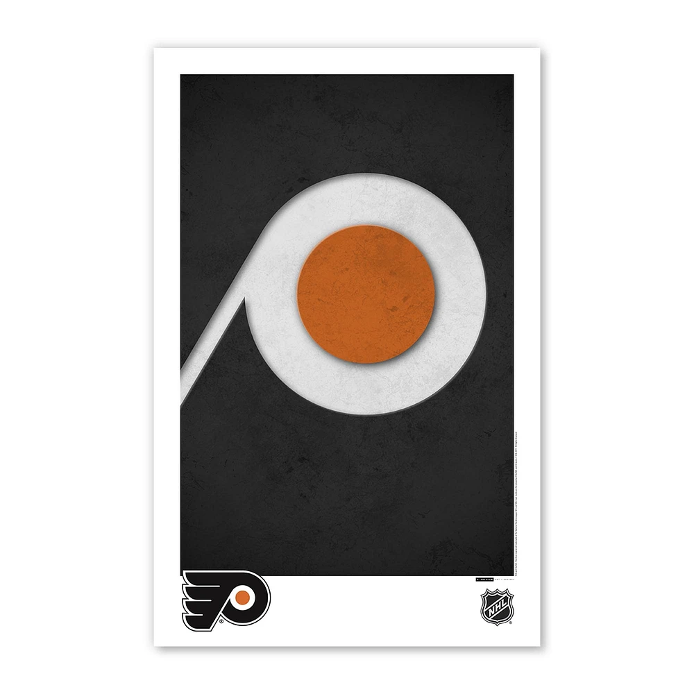 Philadelphia Flyers 11" x 17" Minimalist Logo Poster Print