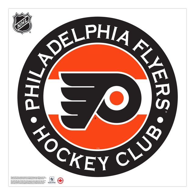 Flyers de Philadelphie - 36'' x 36'' Team Repositional Stripe Design Vinyl Sticker Mural