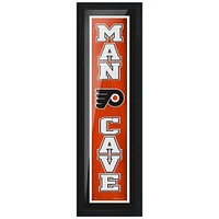 Flyers de Philadelphie - Enseigne encadrée Man Cave de 6 po x 22 po