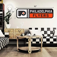 Flyers de Philadelphie - 90 `` x 23 '' sticker mural repositionnable avec logo de l'équipe