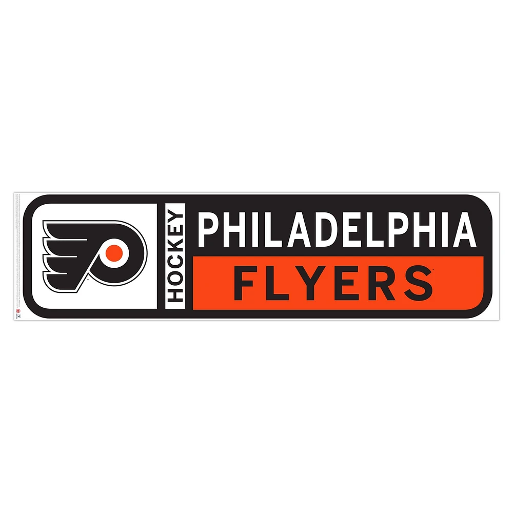 Flyers de Philadelphie - 90 `` x 23 '' sticker mural repositionnable avec logo de l'équipe