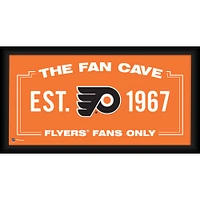 Collage de grottes de fans encadré des Flyers de Philadelphie 10" x 20"