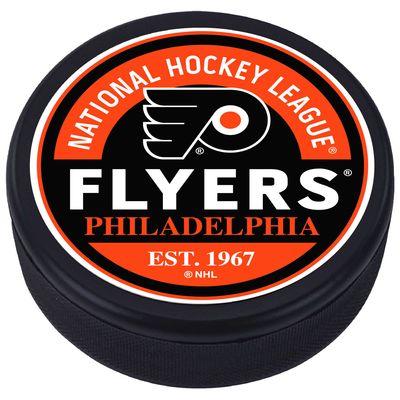 Philadelphia Flyers - Textured Block Logo Puck