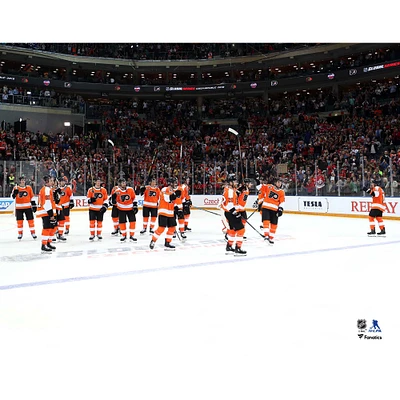Photo de célébration non signée l'équipe 2019-20 des Flyers Philadelphie