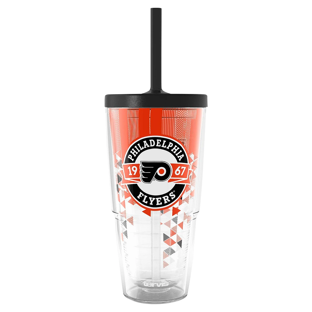 Gobelet classique Tervis Philadelphia Flyers de 24 oz avec couvercle à paille