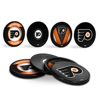 The Sports Vault Philadelphia Flyers Ensemble de quatre dessous de verre en forme de rondelle