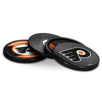 The Sports Vault Philadelphia Flyers Ensemble de quatre dessous de verre en forme de rondelle