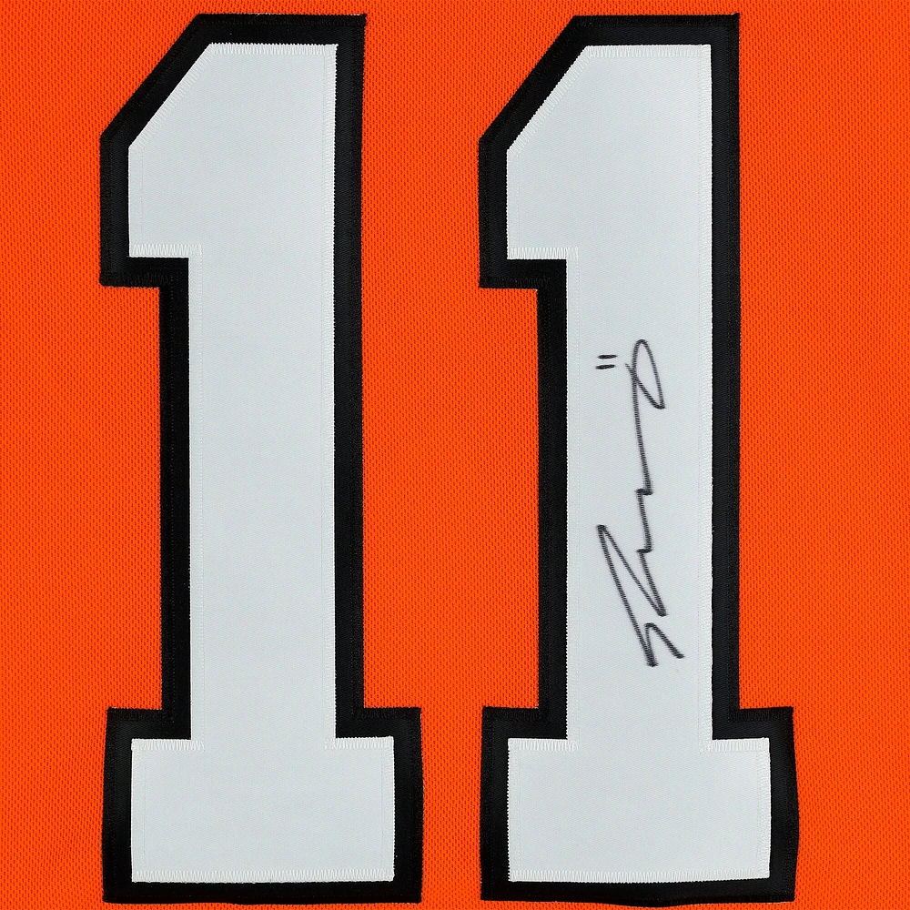 Travis Konecny ​​Philadelphia Flyers Autographié Orange Adidas Authentique Maillot