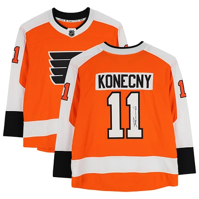 Travis Konecny ​​Philadelphia Flyers Dédicacé Orange Fanatics Breakaway Maillot