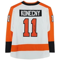 Travis Konecny ​​Philadelphia Flyers Dédicacé Blanc Fanatics Breakaway Maillot