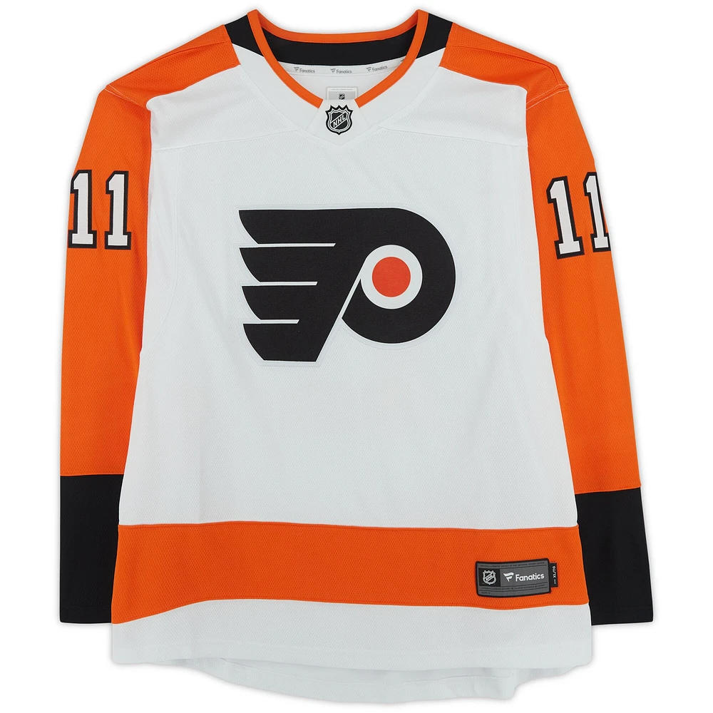 Travis Konecny ​​Philadelphia Flyers Dédicacé Blanc Fanatics Breakaway Maillot