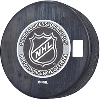 Travis Sanheim Philadelphia Flyers Autographed 2014 Draft Logo Hockey Puck with ''#17 PICK'' Inscription