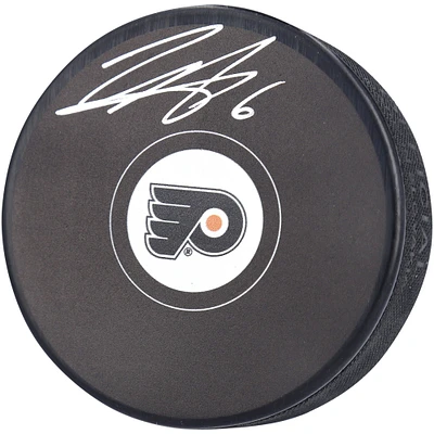 Travis Sanheim Philadelphia Flyers Autographed Hockey Puck