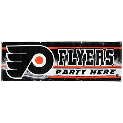 Bannière horizontale WinCraft Philadelphia Flyers 2' x 6'