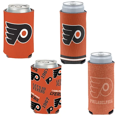 WinCraft Philadelphia Flyers 4-Pack 12oz. Can & Slim Can Cooler Set