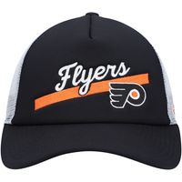 Women's adidas Black/White Philadelphia Flyers Foam Trucker Snapback Hat